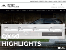 Tablet Screenshot of infinitiofhanover.com